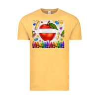 Vintage Mustard custom teacher name apple Vintage Tee - NancyCooperArtShop