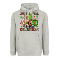 Moon Dust just a girl who loves christmas Heavyweight Hoodie - OliviaCreatesArt