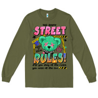 Army Green street rules Long Sleeve Tee - Artiststas