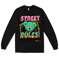 Black street rules Long Sleeve Tee - Artiststas