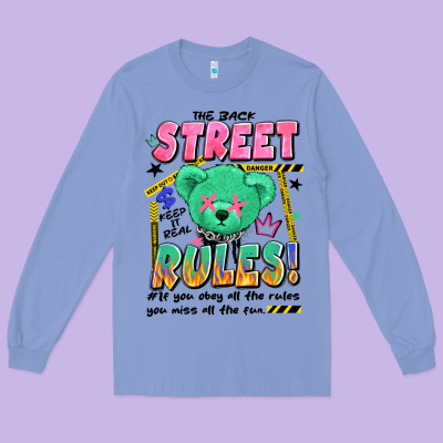 Street Rules Long Sleeve Tee Designed By Artiststas