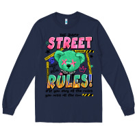 Navy street rules Long Sleeve Tee - Artiststas