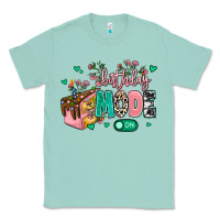 Seafoam birthday mode on Classic Tee - MaliasSmallBusiness