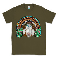 Army Green simmental  rainbow Classic Tee - JahusDesignShop
