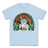 Dusty Blue simmental  rainbow Classic Tee - JahusDesignShop