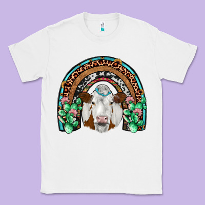Simmental  Rainbow Classic Tee Designed By Jahusdesignshop