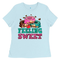 Baby Blue feeling sweet donuts Ladies Tee - AdoDesignShop
