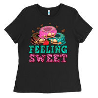 Black feeling sweet donuts Ladies Tee - AdoDesignShop