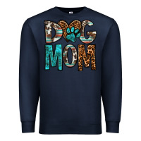 Navy dog mom Premium Sweatshirt - OliviaCreatesArt