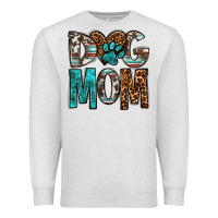 Oatmeal Heather dog mom Premium Sweatshirt - OliviaCreatesArt