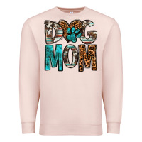 Pale Pink dog mom Premium Sweatshirt - OliviaCreatesArt