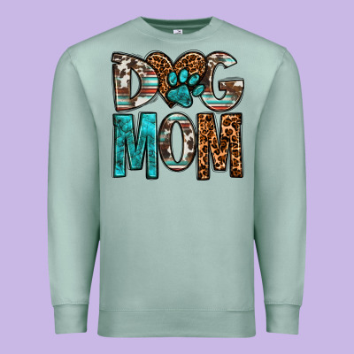 Dog Mom Premium Sweatshirt Designed By Oliviacreatesart