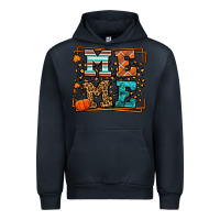 Navy Fall Autumn Leopard Meme Urban Hoodie - LillyAllenDesigns
