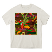 Cream mexican food seamless pattern Heavy Core Tee - BundleAndBundleShop