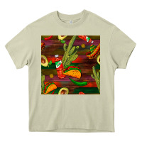 Mossy mexican food seamless pattern Heavy Core Tee - BundleAndBundleShop