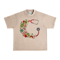 French Oak custom name christmas stethoscope Urban Heavy Tee - MaliasSmallBusiness