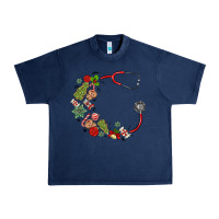 Navy custom name christmas stethoscope Urban Heavy Tee - MaliasSmallBusiness