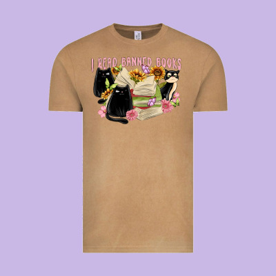 ı Read Banned Books Vintage Tee Designed By Maliassmallbusiness