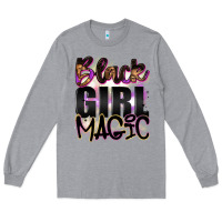 Heather Grey black girl magic Long Sleeve Tee - Artiststas