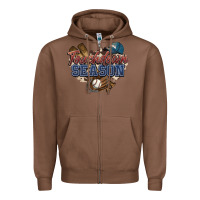Chestnut Touchdown season Baseball Zipper Hoodie - HowdyJamesFarm