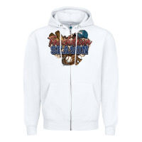 White Touchdown season Baseball Zipper Hoodie - HowdyJamesFarm