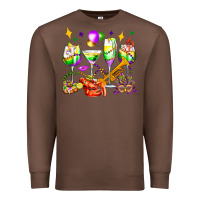 Chestnut mardi gras wine glasses olivia Premium Sweatshirt - OliviaCreatesArt