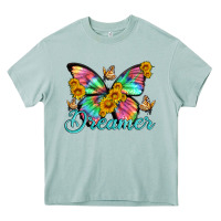 Arona dreamer with Butterfly and sunflowers Heavy Core Tee - Artiststas