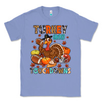 Colony Blue turkey and touchdowns Classic Tee - MaliasSmallBusiness