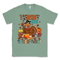 Sage turkey and touchdowns Classic Tee - MaliasSmallBusiness