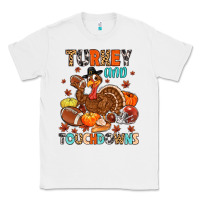White turkey and touchdowns Classic Tee - MaliasSmallBusiness