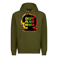 Army Green Dope black mama Premium Hoodie - HowdyJamesFarm