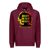 Burgundy Dope black mama Premium Hoodie - HowdyJamesFarm