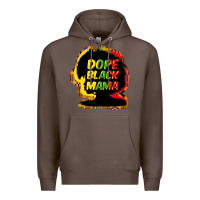 Coffee Dope black mama Premium Hoodie - HowdyJamesFarm