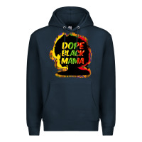Navy Dope black mama Premium Hoodie - HowdyJamesFarm