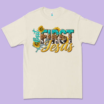 But First Jesus Premium Tee Designed By Nancycooperartshop
