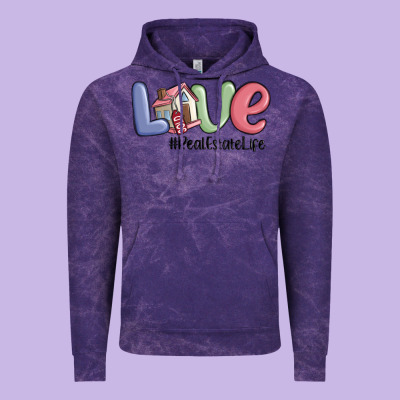 Love Real Estate Life Vintage Hoodie Designed By Maliassmallbusiness