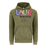 Vintage Olive love real estate life Vintage Hoodie - MaliasSmallBusiness
