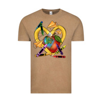 Vintage Coffee heart pencil Vintage Tee - NancyCooperArtShop