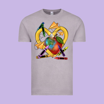 Heart Pencil Vintage Tee Designed By Nancycooperartshop