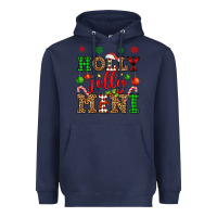 Navy holly jolly mini Heavyweight Hoodie - OliviaCreatesArt