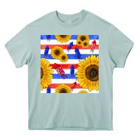 Arona patriotic sunflowers Heavy Core Tee - BundleAndBundleShop