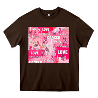 Chocolate Brown breast cancer awareness pink Heavy Core Tee - AdoDesignShop