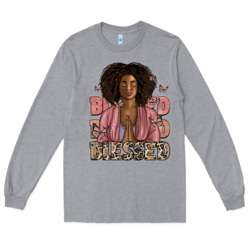 Blessed Black Woman Long Sleeve Tee by Artiststas | Teevron
