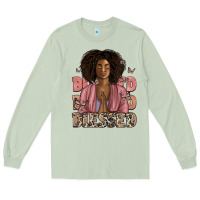 Matcha blessed black woman Long Sleeve Tee - Artiststas