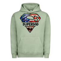 Pigment Oil Green American Super Dad Urban Hoodie - LillyAllenDesigns