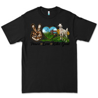 Black Peace Love Kiko Goat Premium Tee - LillyAllenDesigns