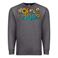 Charcoal Heather mother hustler Premium Sweatshirt - OliviaCreatesArt