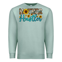 Seafoam mother hustler Premium Sweatshirt - OliviaCreatesArt