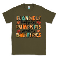 Army Green flannels hayrides pumpkinsbonfires Classic Tee - MaliasSmallBusiness