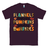 Plum flannels hayrides pumpkinsbonfires Classic Tee - MaliasSmallBusiness
